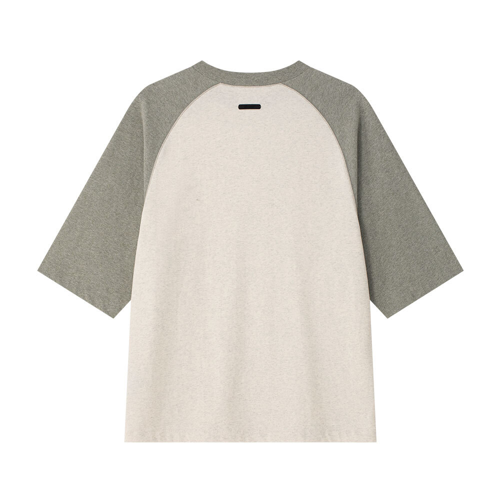【代購】Fear Of God Essentials SS26 SIGNATURE BASEBALL TEE OATMEAL/CONCRETE HEATHER T Shirt Unisex 125SP264062F