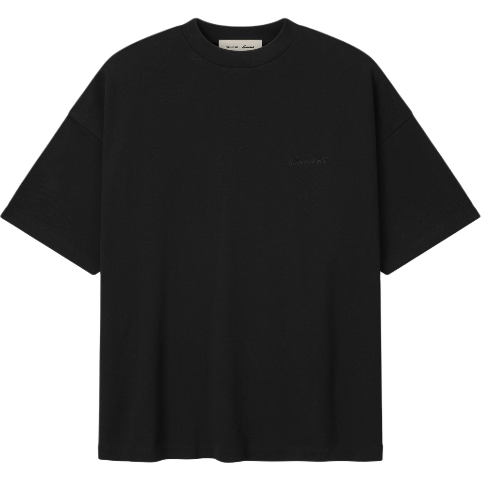 【代購】Fear Of God Essentials SS26 SIGNATURE 90'S SHORT SLEEVE TEE VINTAGE BLACK T Shirt Men's 125SP264411F