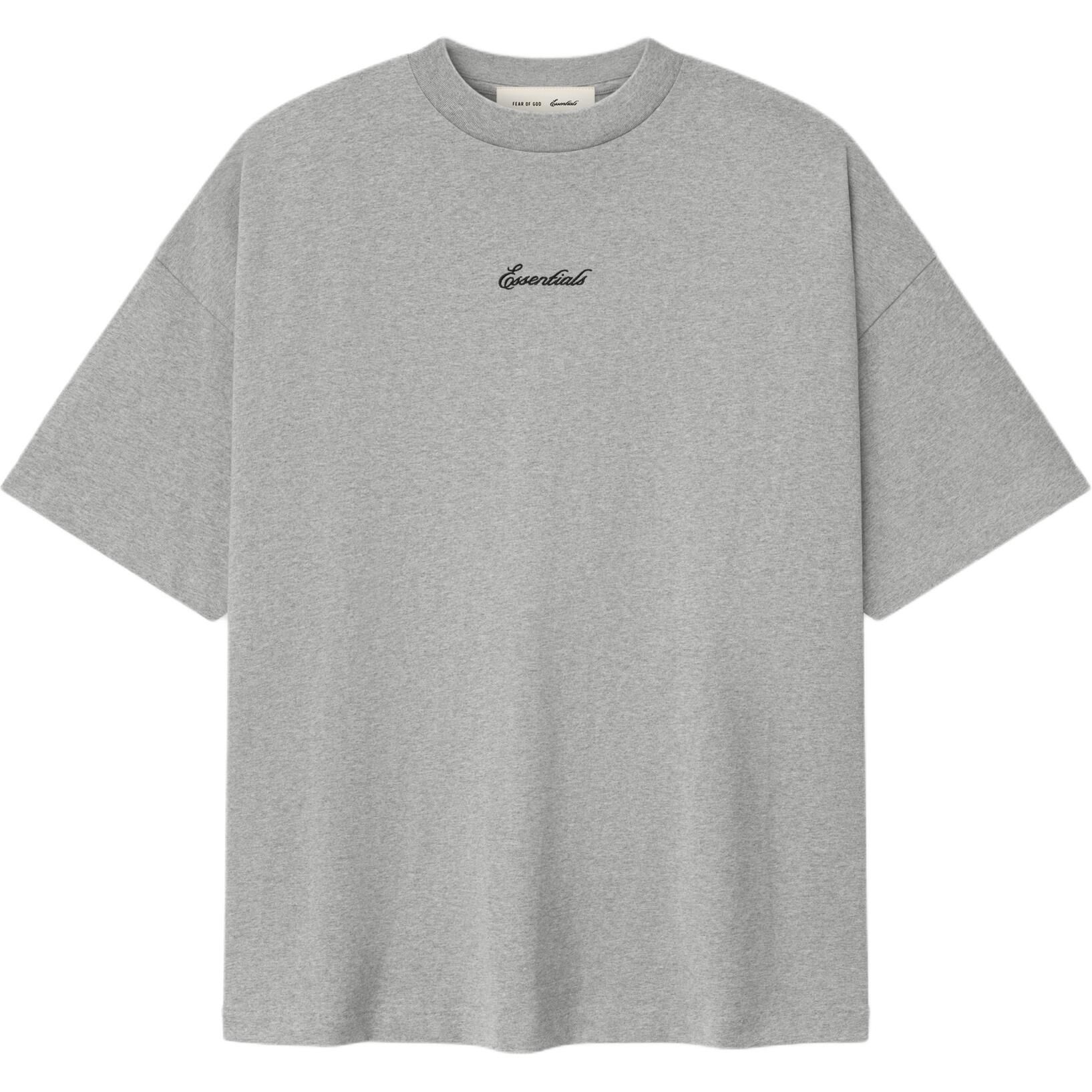 【代購】Fear Of God Essentials SS26 SIGNATURE 90'S SHORT SLEEVE TEE CONCRETE HEATHER T Shirt Men's 125SP264592F