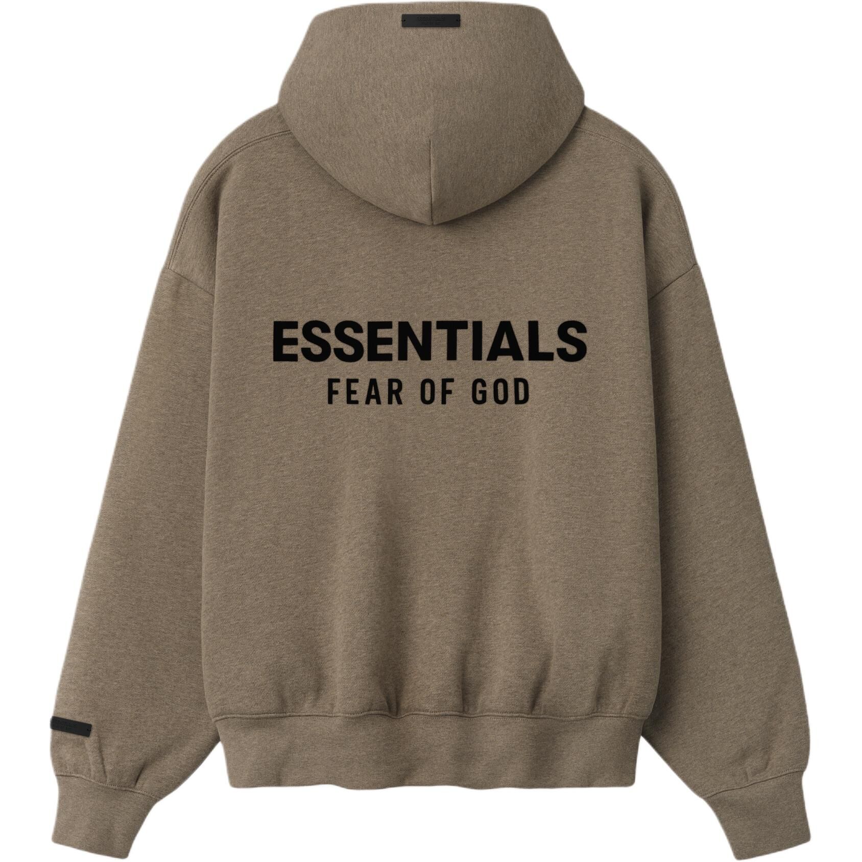 【代購】Fear Of God Essentials SS26 CLASSIC FIT FLEECE ZIPUP HOODIE HOMESTEAD HEATHER Sweatshirt Unisex 192AS262072F