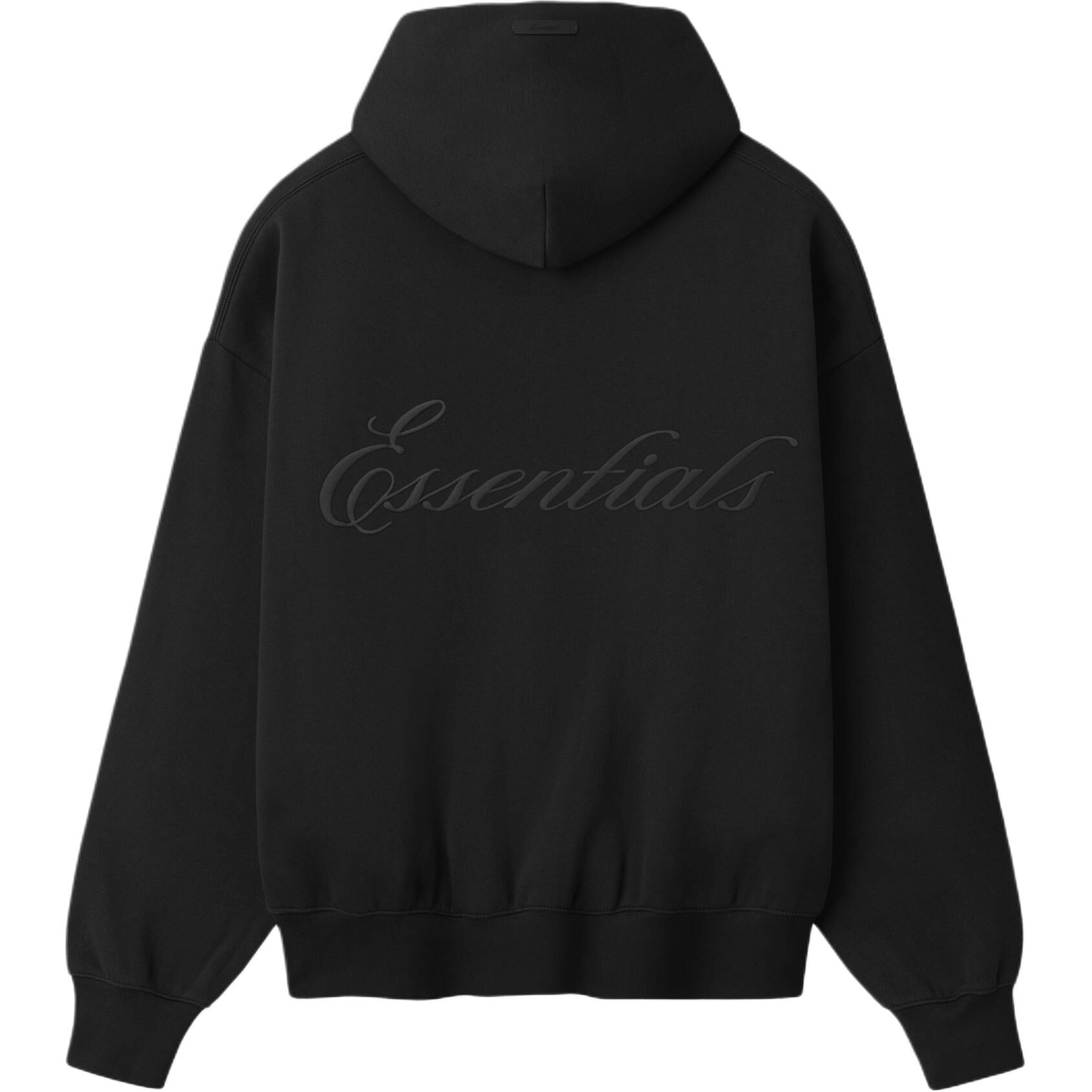 【代購】Fear Of God Essentials SS26 CLASSIC FIT FLEECE ZIPUP HOODIE VINTAGE BLACK Sweatshirt Unisex 192AS266581F