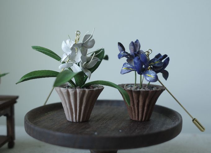 緩室 Huan's｜袖珍花朵盆栽吊飾