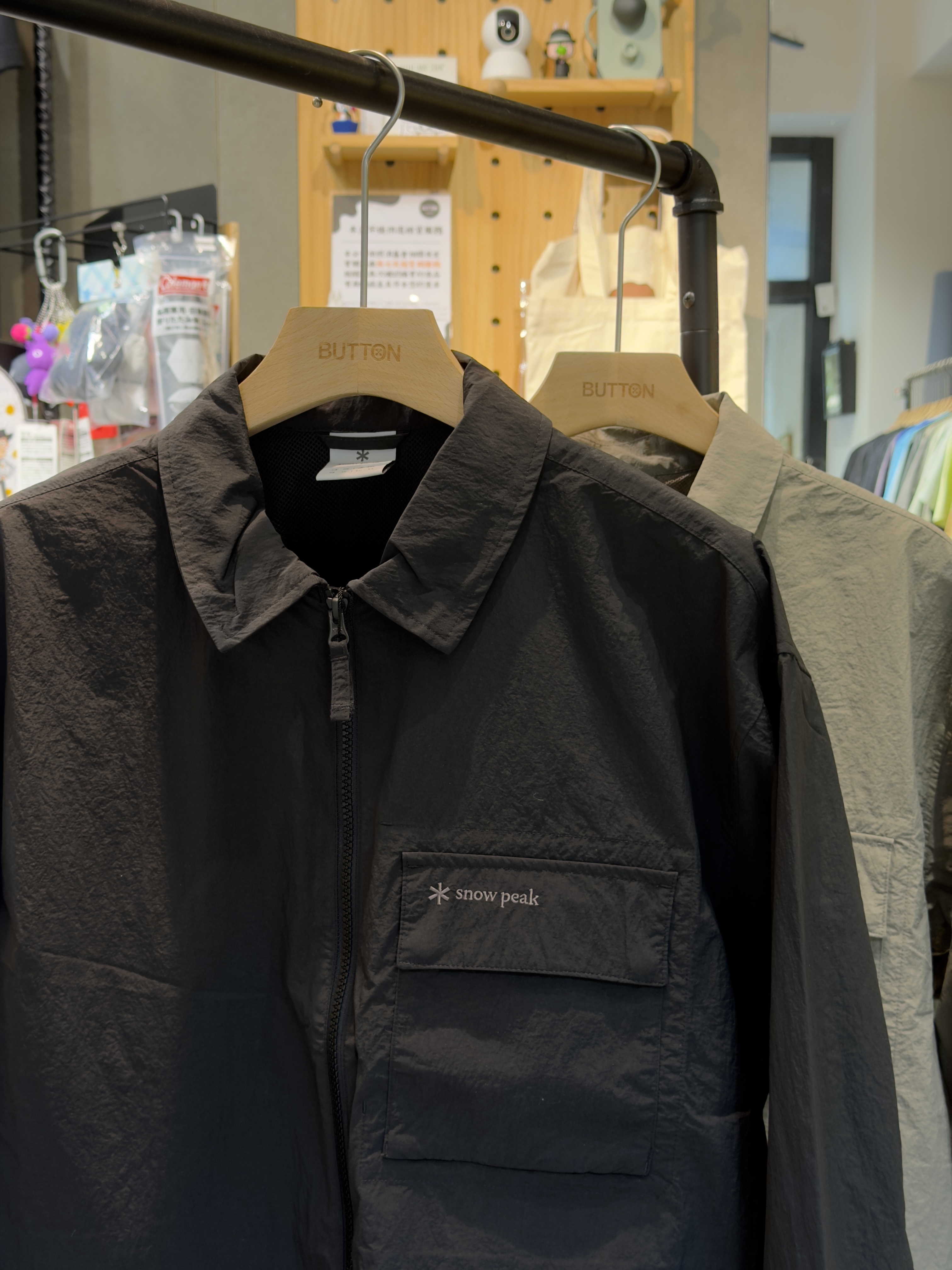 【零碼折扣】Snow Peak Papery Shirts Jacket 胸前單口袋 翻領 拉鍊 外套 S25ZMLSH54