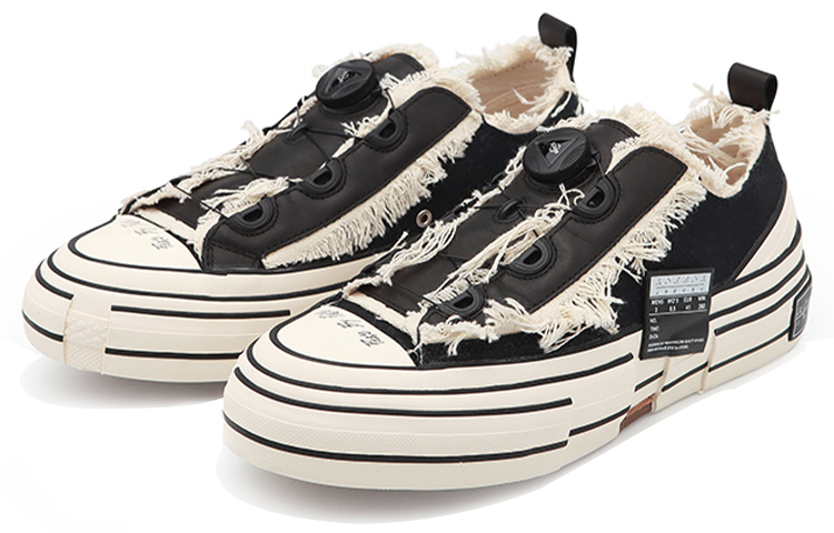 【代購】XVESSEL x Yohji Yamamoto G.O.P. Lows Street Individual Design Deconstruction Patchwork Low top Skateboard Shoes Unisex HN-E15-056-1