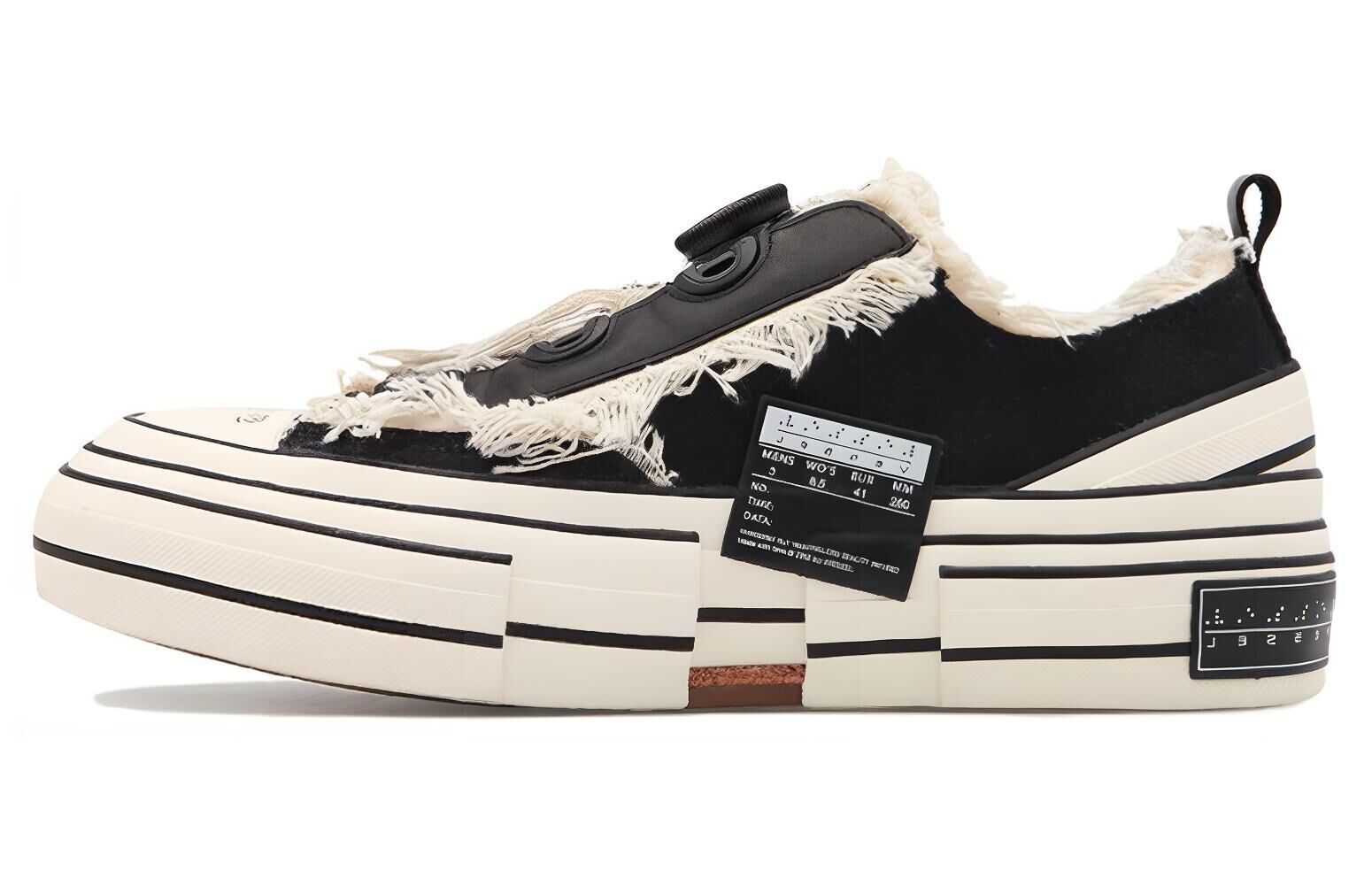 【代購】XVESSEL x Yohji Yamamoto G.O.P. Lows Street Individual Design Deconstruction Patchwork Low top Skateboard Shoes Unisex HN-E15-056-1