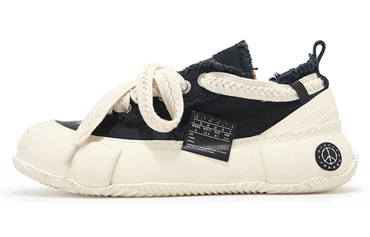 【代購】XVESSEL G.O.P. 2.0 MARSHMALLOW Lows Low top Canvas Shoes Unisex Black S22X42B