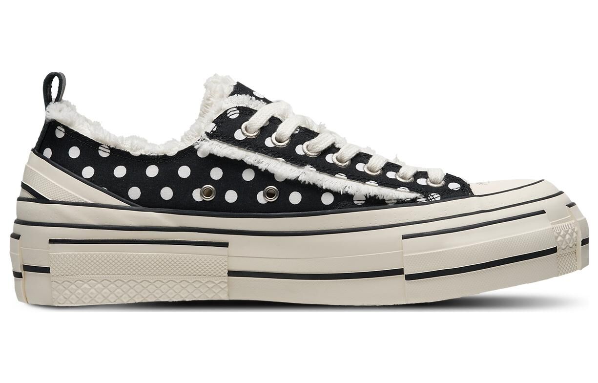 【代購】VESSEL G.O.P. LOWS POLKA DOTS Slip Resistant Abrasion Resistant Low top Canvas Shoes Unisex Black White S23X07B