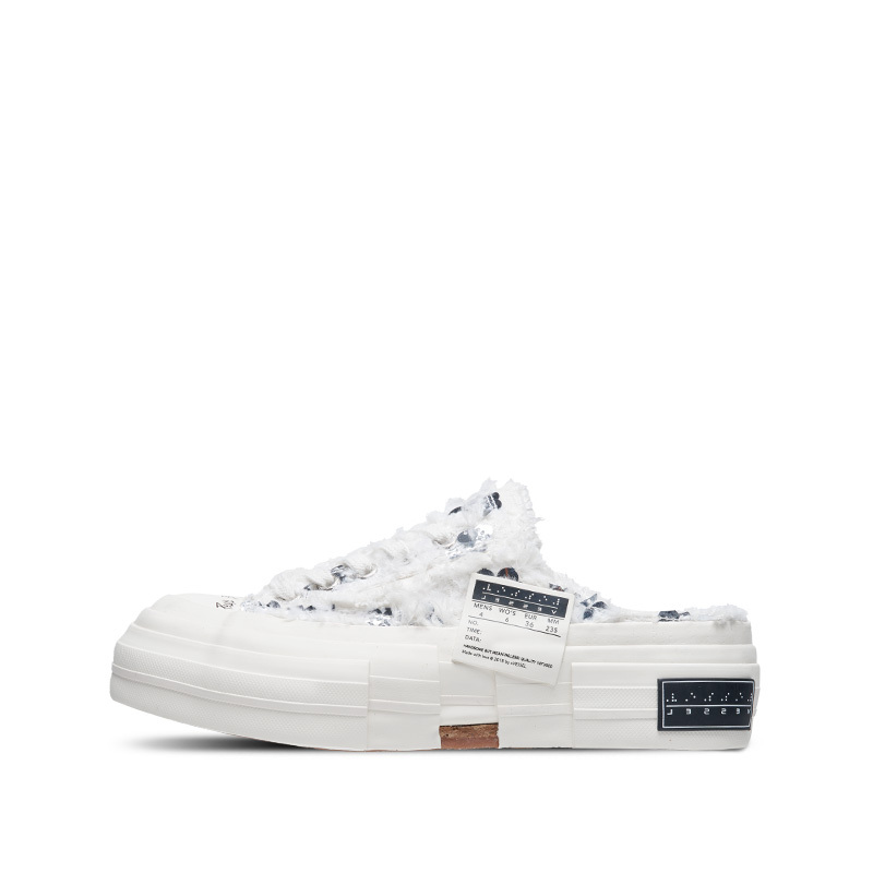 【代購】XVESSEL Closed Toe Slippers Unisex White Silver S23X14S
