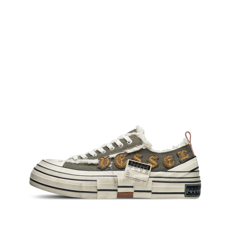 【代購】XVESSEL Abrasion Resistant Breathable Low top Canvas Shoes Unisex Green F22X88B
