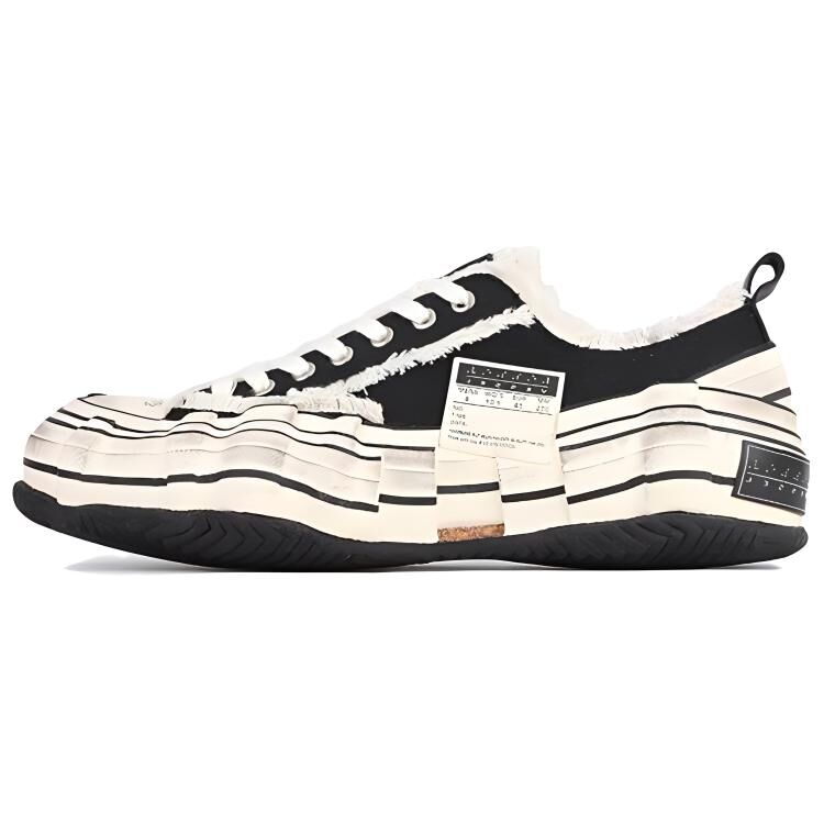 【代購】VESSEL G.O.P. Lows O.G. Gene Mutation Twist Shoe Low top Canvas Shoes Unisex Black F21X29B