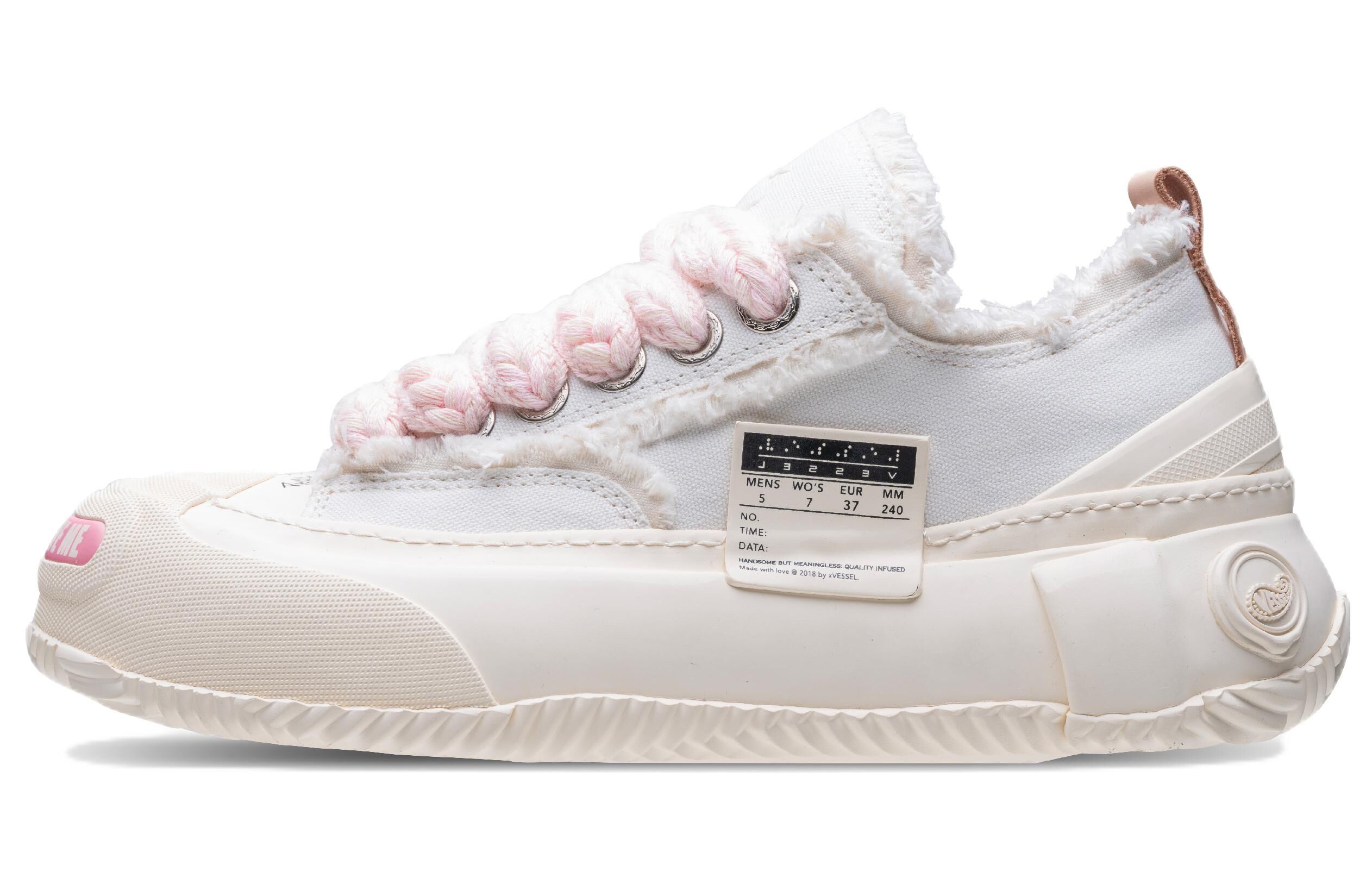 【代購】VESSEL G.O.P. 2.0 MARSHMALLOW Classic Lows Low top Canvas Shoes Unisex White S22X56W