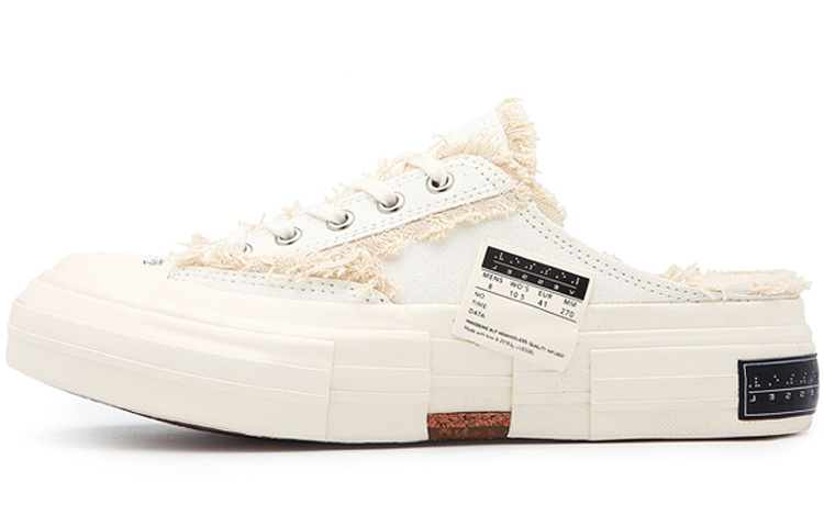 【代購】XVESSEL Rubber Sole Closed Toe Slippers Unisex White S20X005W