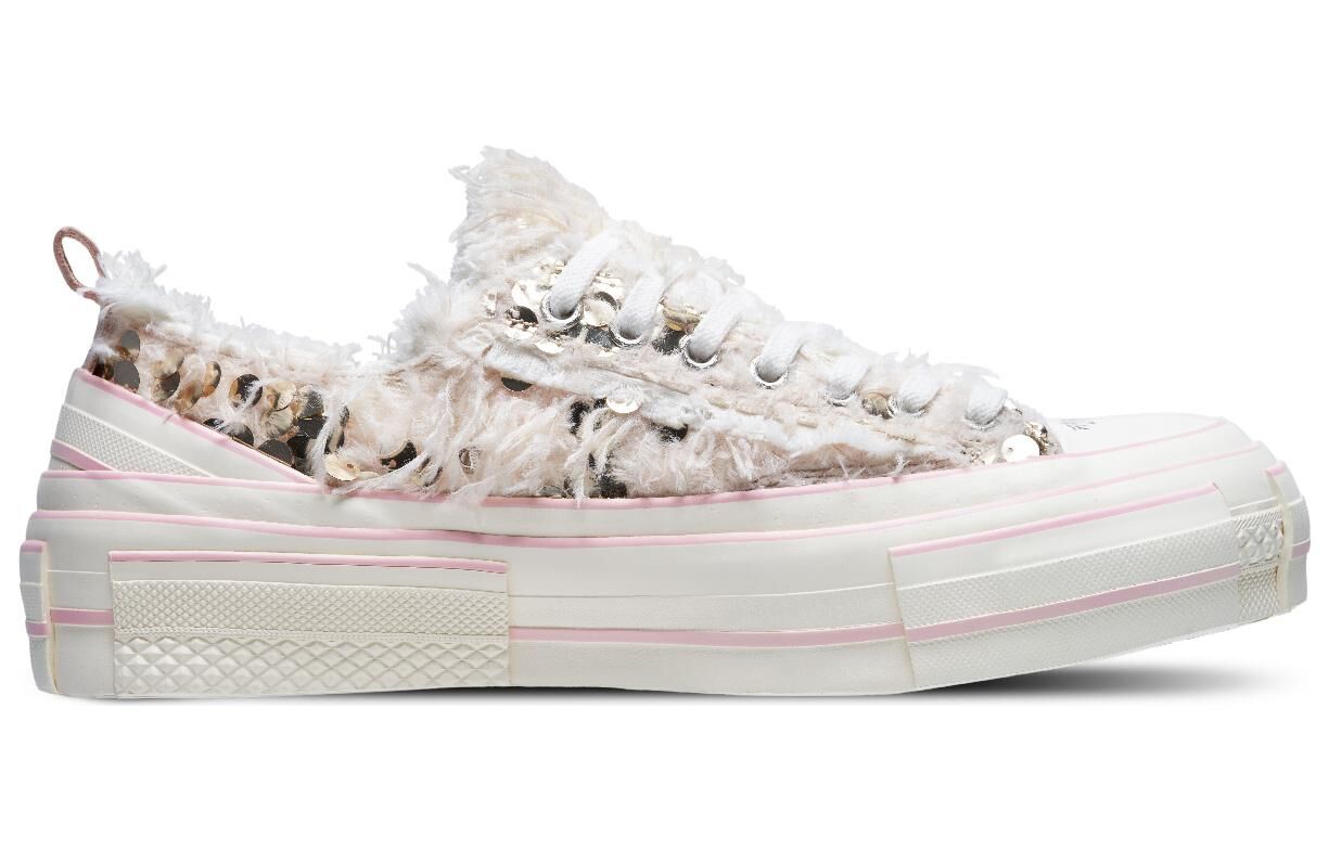 【代購】XVESSEL Swan Heart Low top Canvas Shoes Unisex White Gold F23X01G