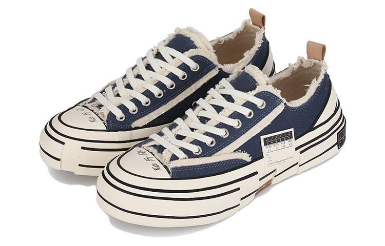 【代購】XVESSEL G.O.P. Lows Navy Low top Canvas Shoes Unisex Marine Blue S19X001N