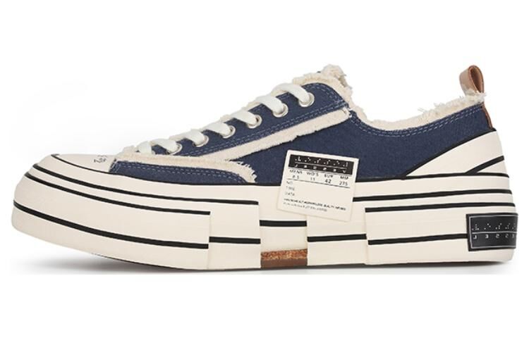 【代購】XVESSEL G.O.P. Lows Navy Low top Canvas Shoes Unisex Marine Blue S19X001N