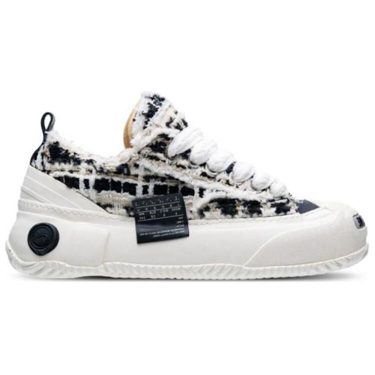 【代購】VESSEL G.O.P.2.0 Marshllow Mixed Tweed Lows Low top Canvas Shoes Unisex Black White F22X61B