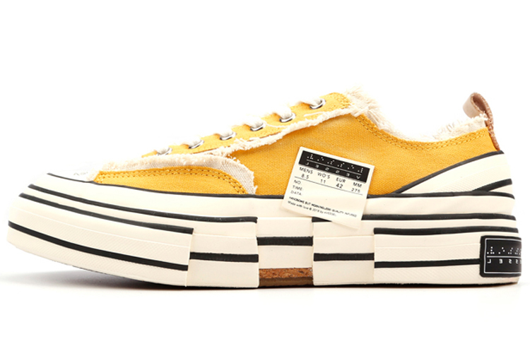 【代購】VESSEL G.O.P. Lows Low top Canvas Shoes Unisex Yellow S19X001Y