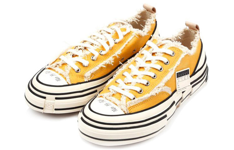 【代購】VESSEL G.O.P. Lows Low top Canvas Shoes Unisex Yellow S19X001Y