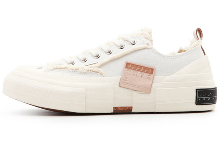【代購】XVESSEL G.O.P. Lows Low top Canvas Shoes Unisex White Sneakers S20X010W