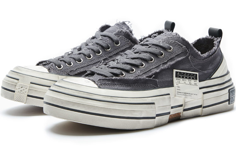 【代購】VESSEL Low top Canvas Shoes Unisex Gray S21X012G