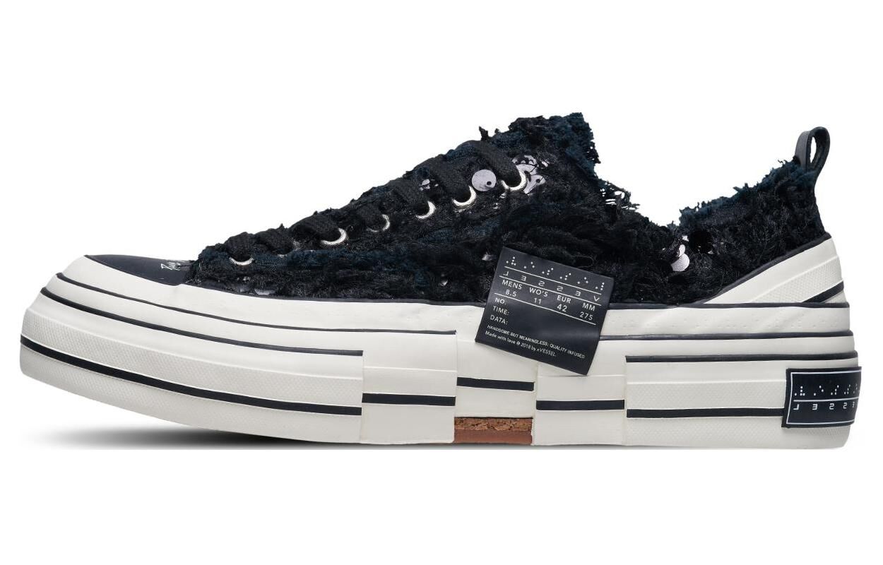 【代購】VESSEL Low top Canvas Shoes Unisex Black S23X16B