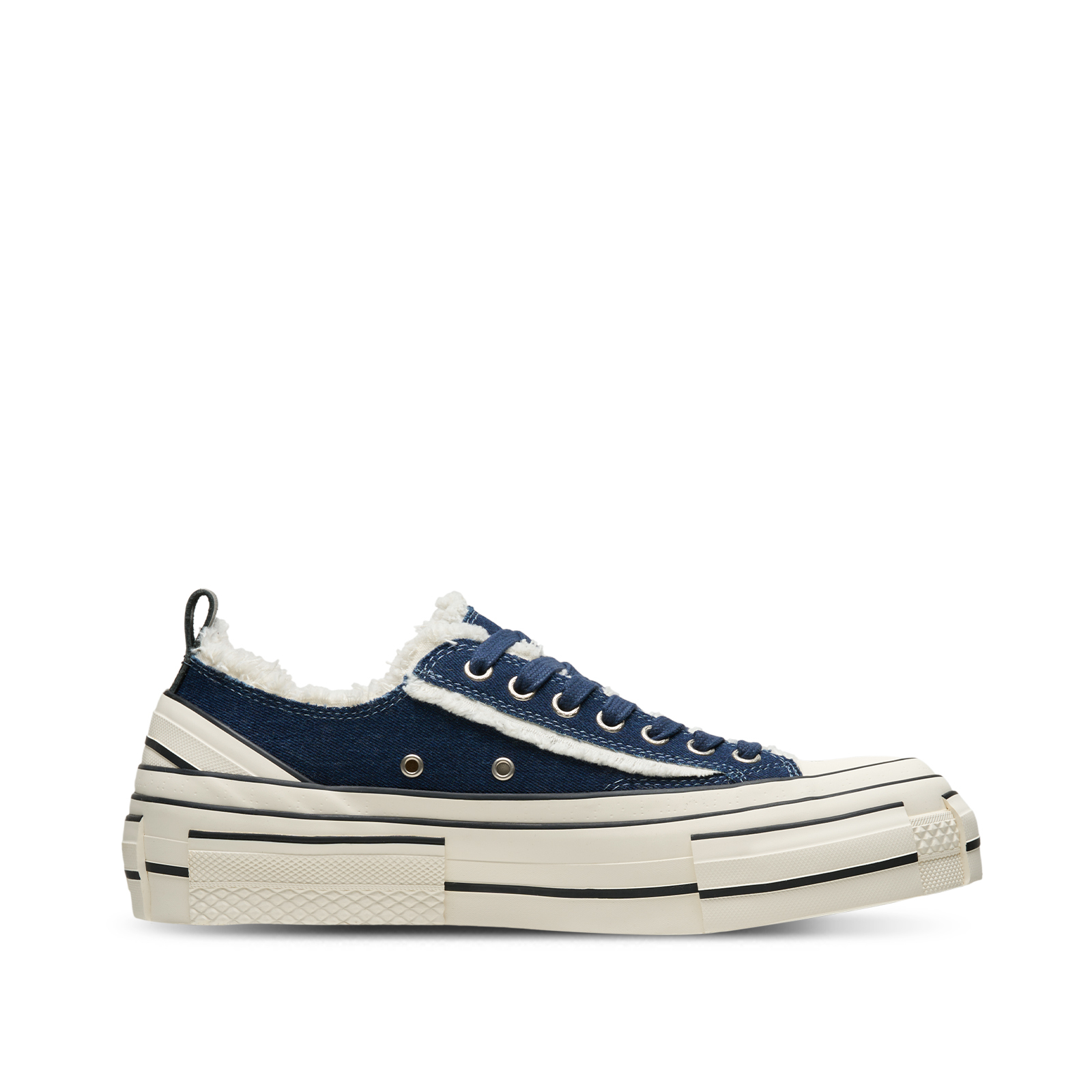 【代購】XVESSEL x Peace And After Abrasion Resistant Lightweight Height Increasing Low top Canvas Shoes Unisex Slant Denim Blue PA-23XVAC-02