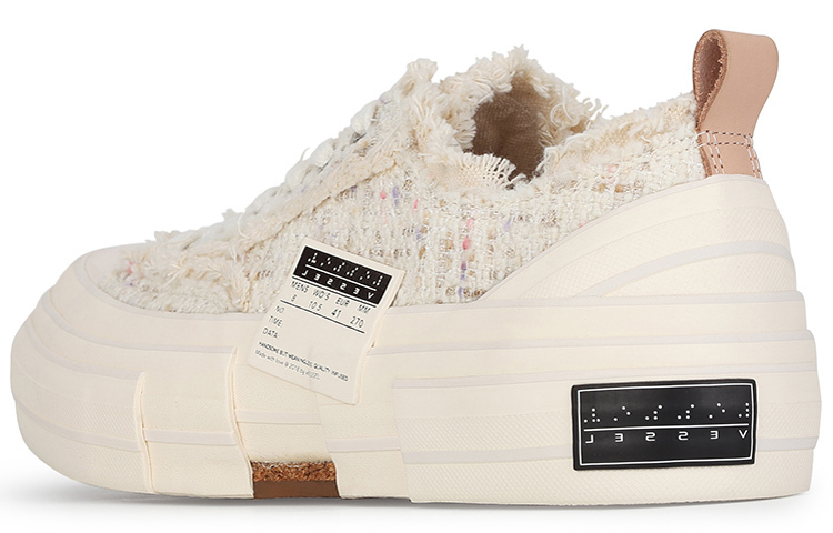【代購】VESSEL Low top Canvas Shoes Unisex White F21X21W