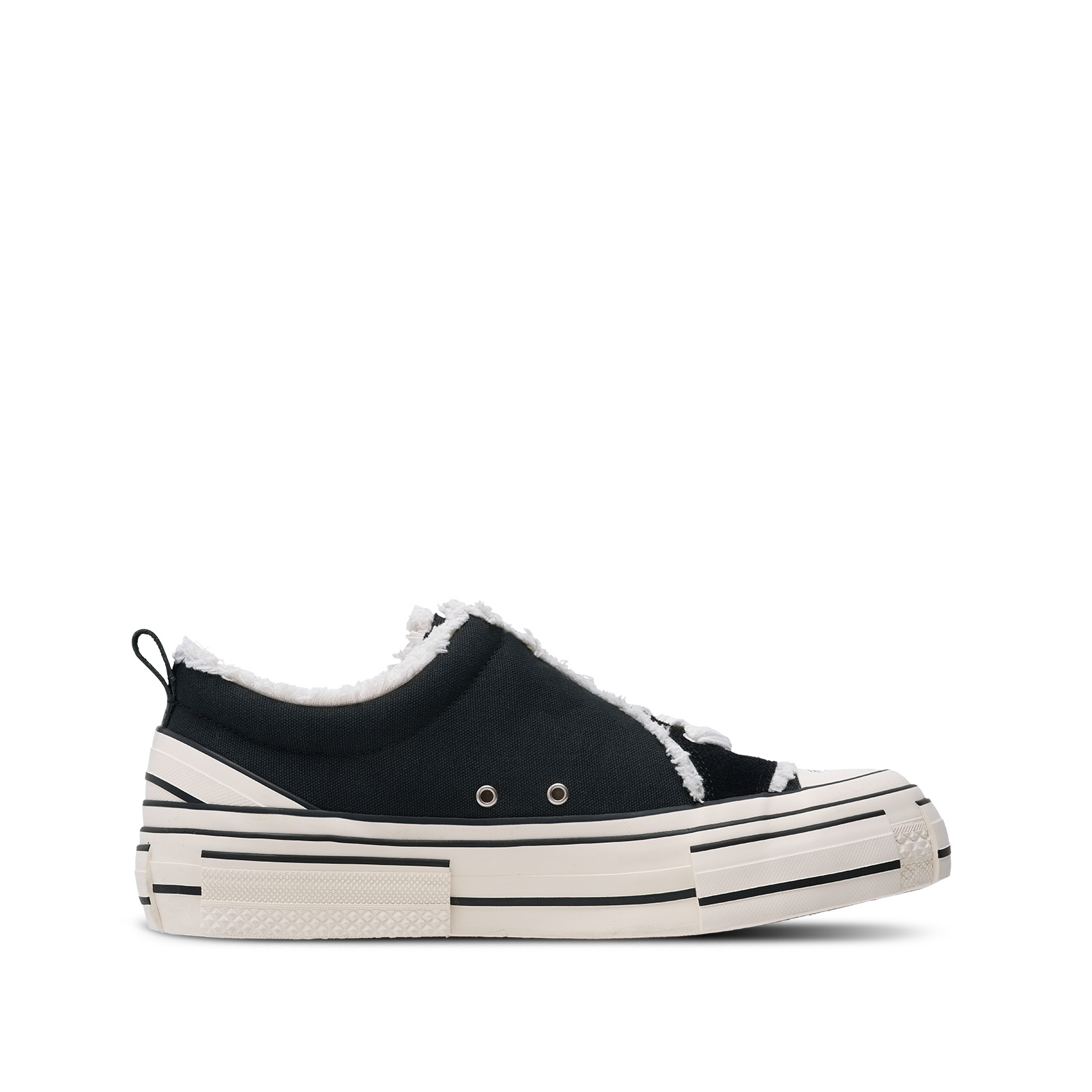 【代購】VESSEL Crooked SHOE Breathable Low top Canvas Shoes Unisex Black S23X23B