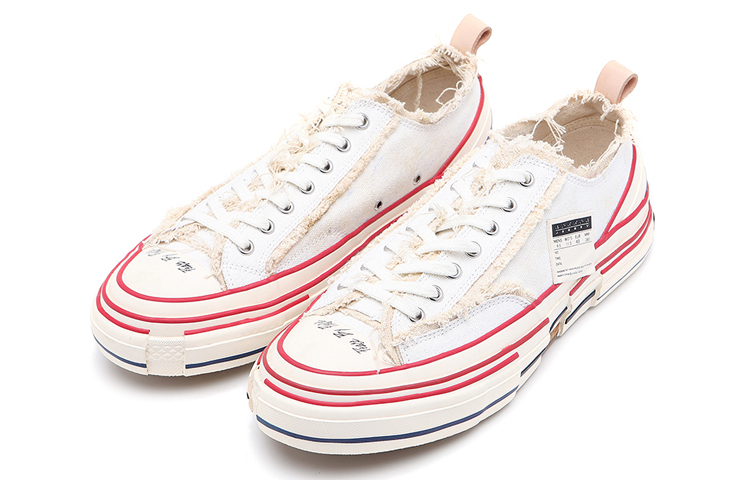 【代購】VESSEL G.O.P. LOWS WHITE Low top Canvas Shoes Unisex White S19X001W