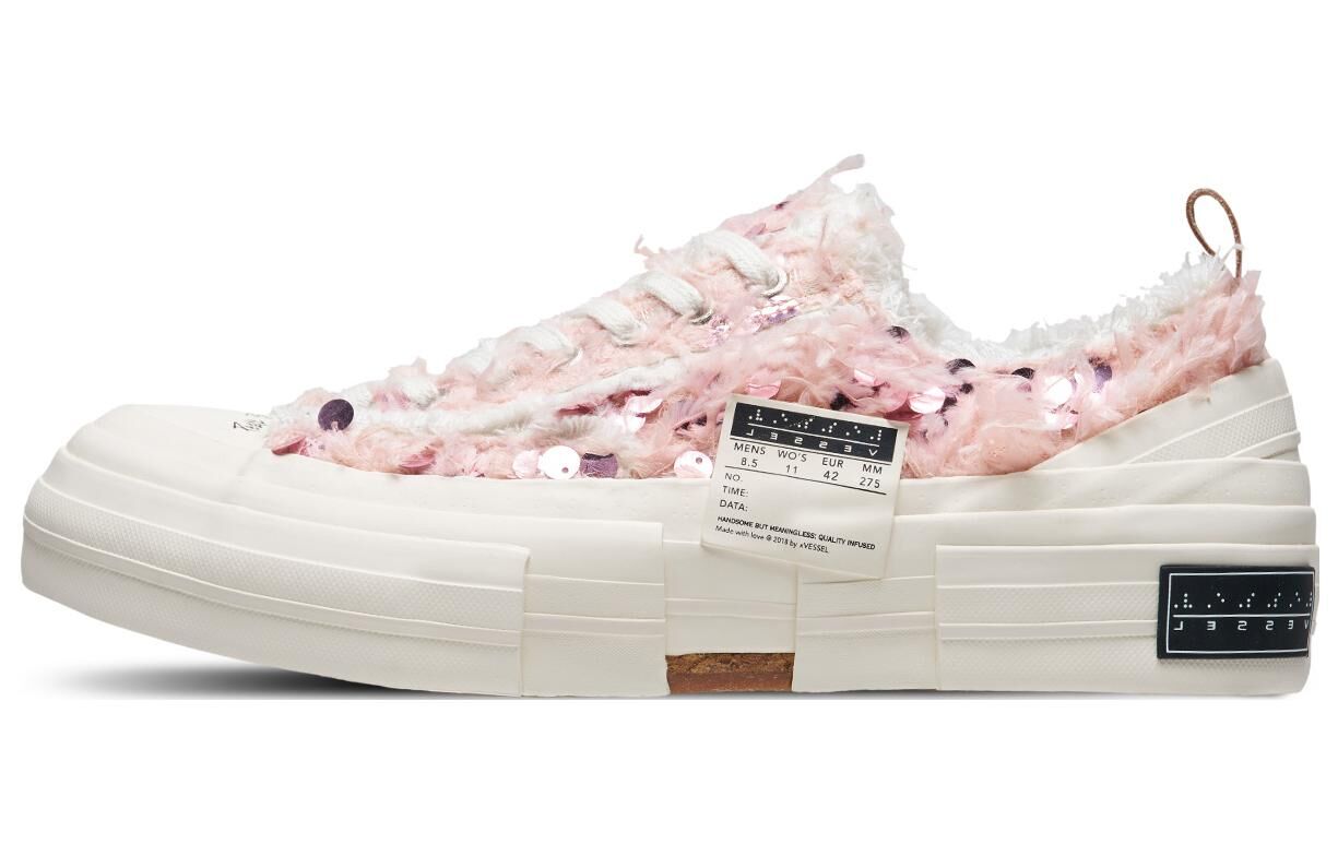 【代購】VESSEL Swan Kiss Low top Canvas Shoes Women's Pink S23X05P