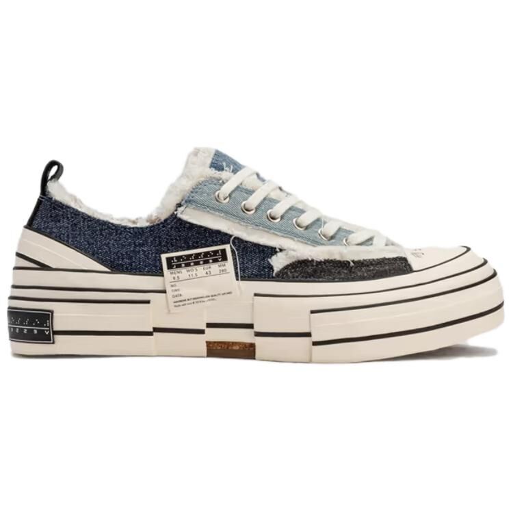 【代購】VESSEL X HBX G.O.P. LOWS DENIM Low top Canvas Shoes Unisex Blue Black S22X57B