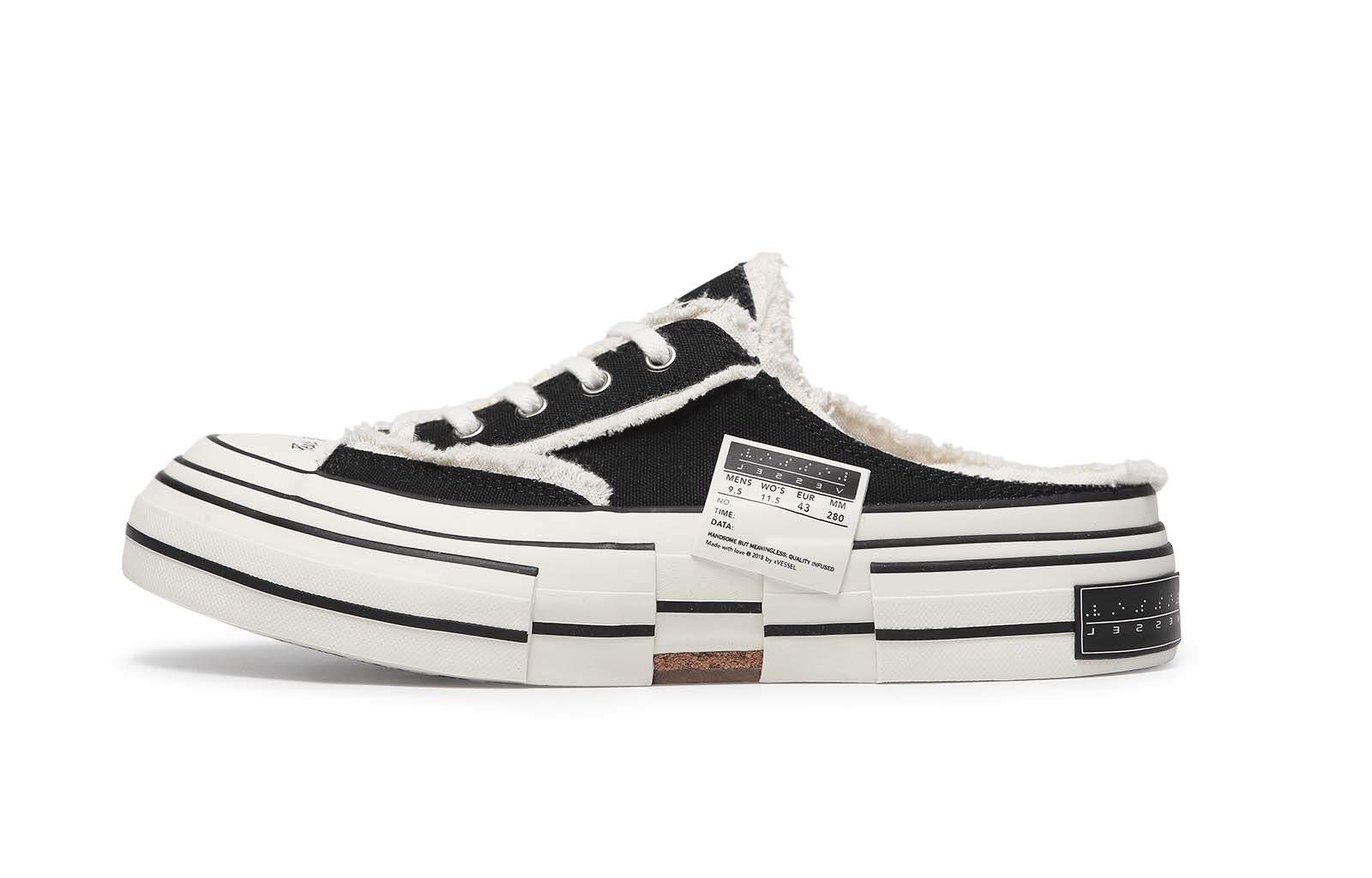【代購】XVESSEL Closed Toe Slippers Unisex Black White S19X003B
