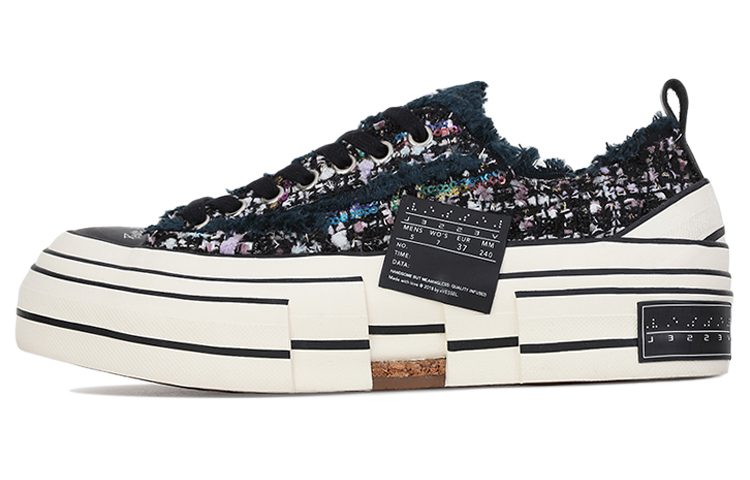 【代購】VESSEL Low top Canvas Shoes Unisex Black S22X43B