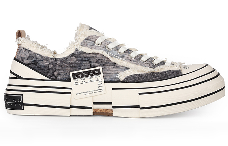 【代購】VESSEL Low top Canvas Shoes Unisex Gray Brown S21X15G
