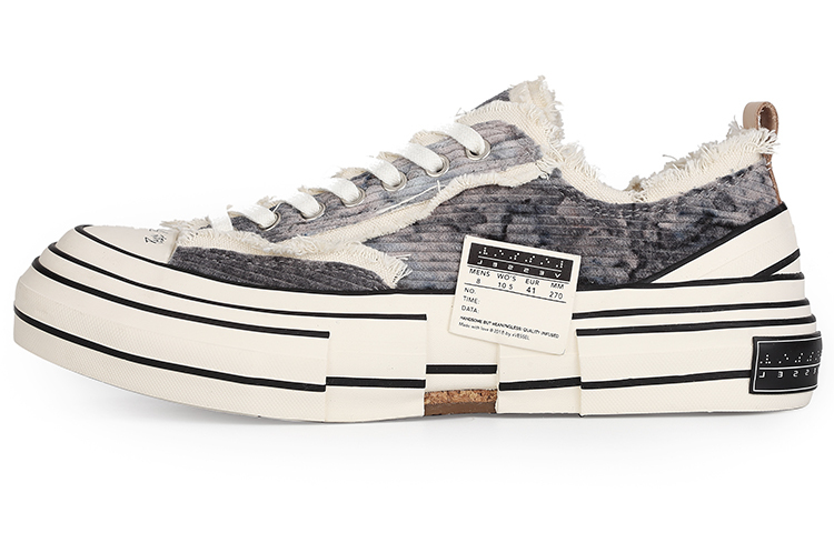 【代購】VESSEL Low top Canvas Shoes Unisex Gray Brown S21X15G