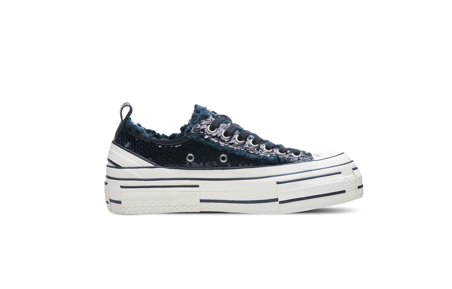 【代購】XVESSEL Sparkling Galaxy Slip Resistant Abrasion Resistant Low top Canvas Shoes Unisex Black F22X92B