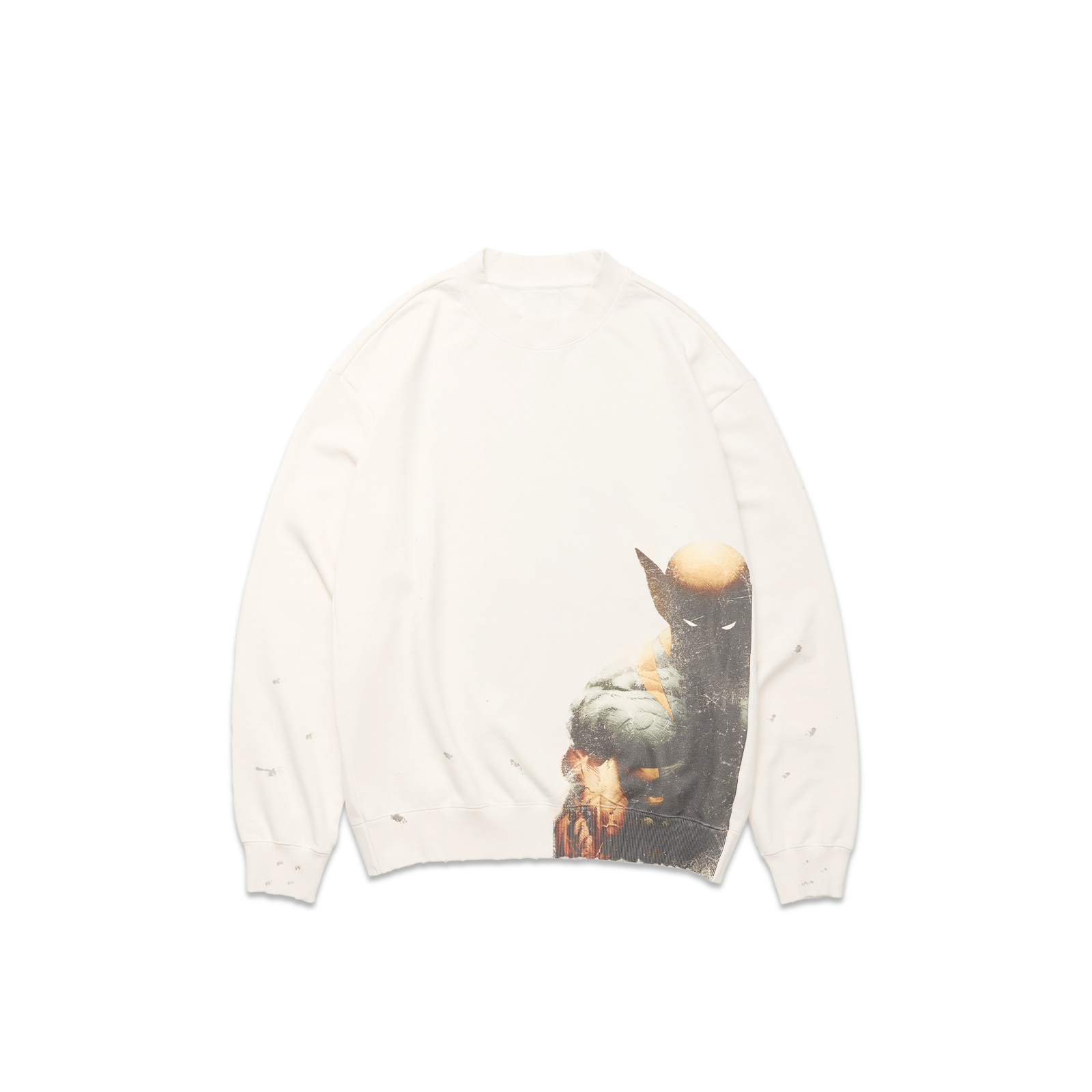 【代購】XVESSEL Sweatshirts Unisex White Crew Neck Moderate Regular Y23X6105W