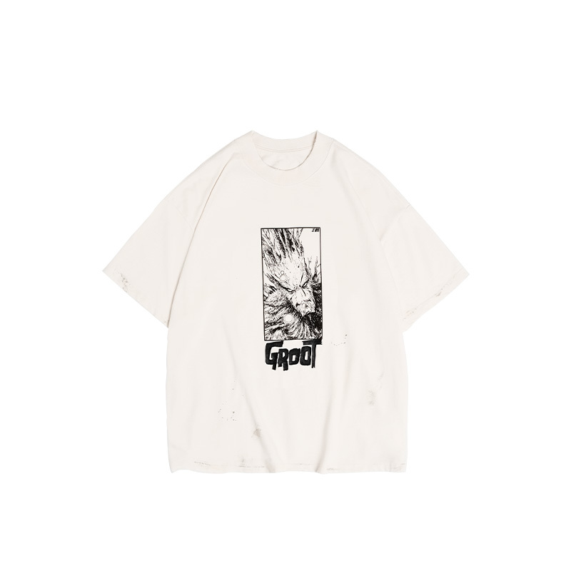 【代購】XVESSEL X MARVEL XVESSEL X MARVEL/ T Shirts Unisex White Crew Neck Moderate Straight Fit Y23X633W