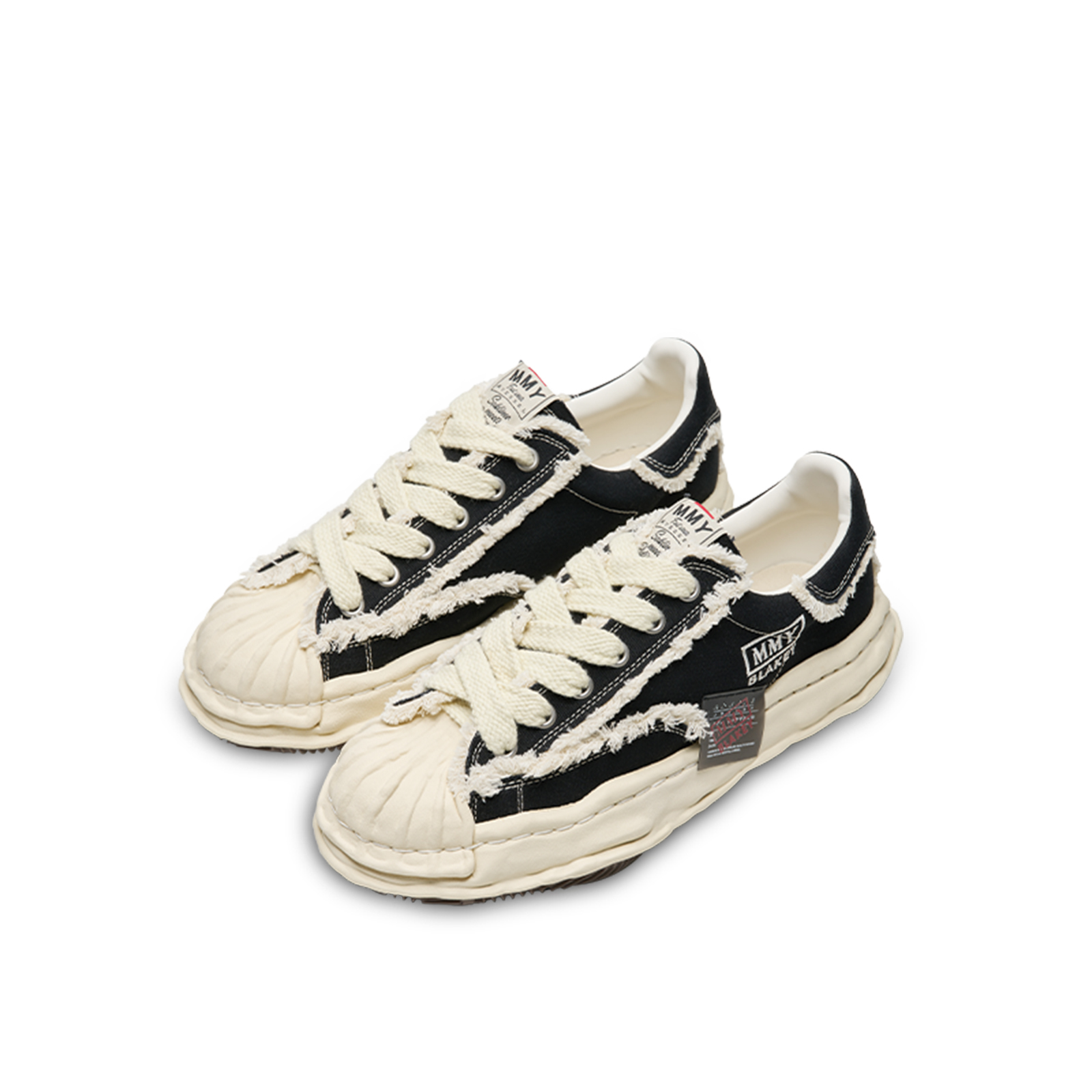 【代購】MIHARA YASUHIRO x VESSEL Low top Canvas Shoes Unisex Black C13FW713