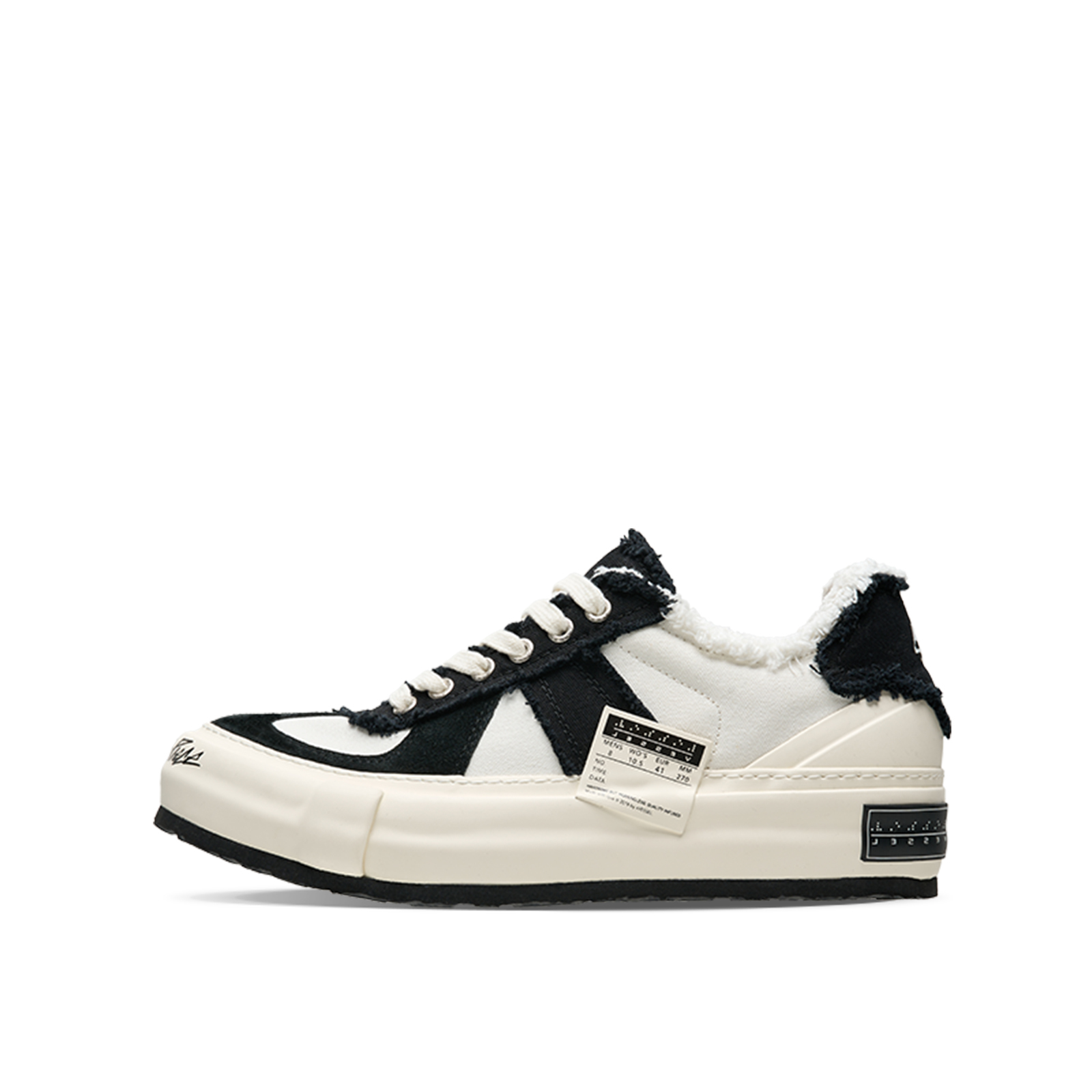 【代購】XVESSEL Black Tail Dehun, Panda Black White Low top Skateboard Shoes Unisex F24X66