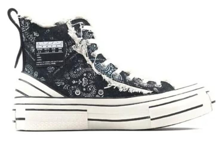 【代購】XVESSEL High top Canvas Shoes Unisex Black White F19X008YB