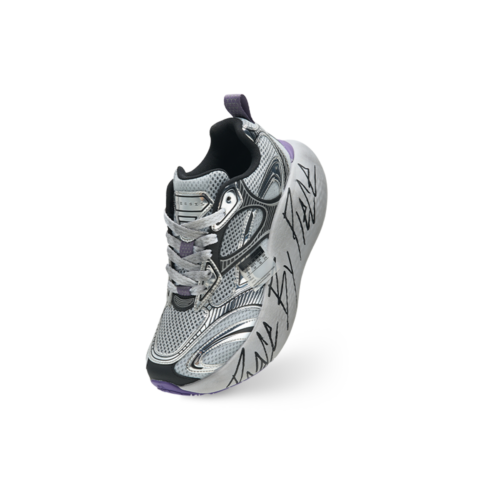 【代購】VESSEL Cushioning Low top Casual Shoes Unisex Purple Gray S24X38S