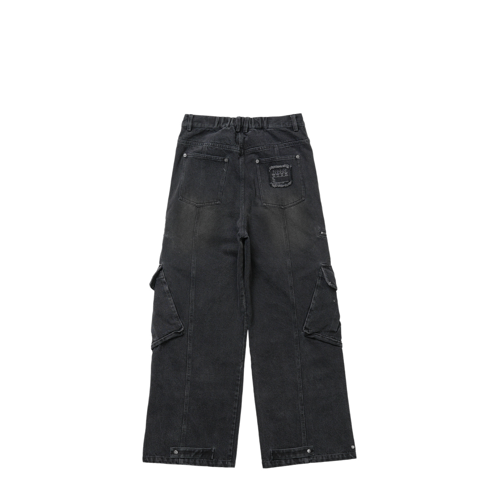 【代購】XVESSEL Jeans Unisex Black Moderate Straight Fit Pants Y23SS708B