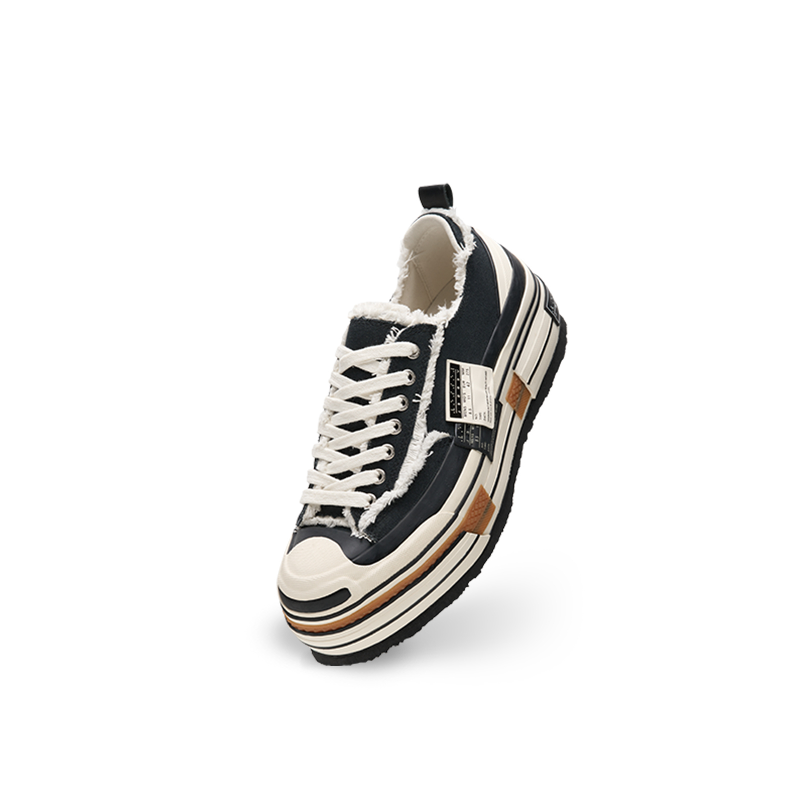 【代購】VESSEL Ladder Climbing Shoes Open Ended Smile Low top Skateboard Shoes Unisex Black F24X41B
