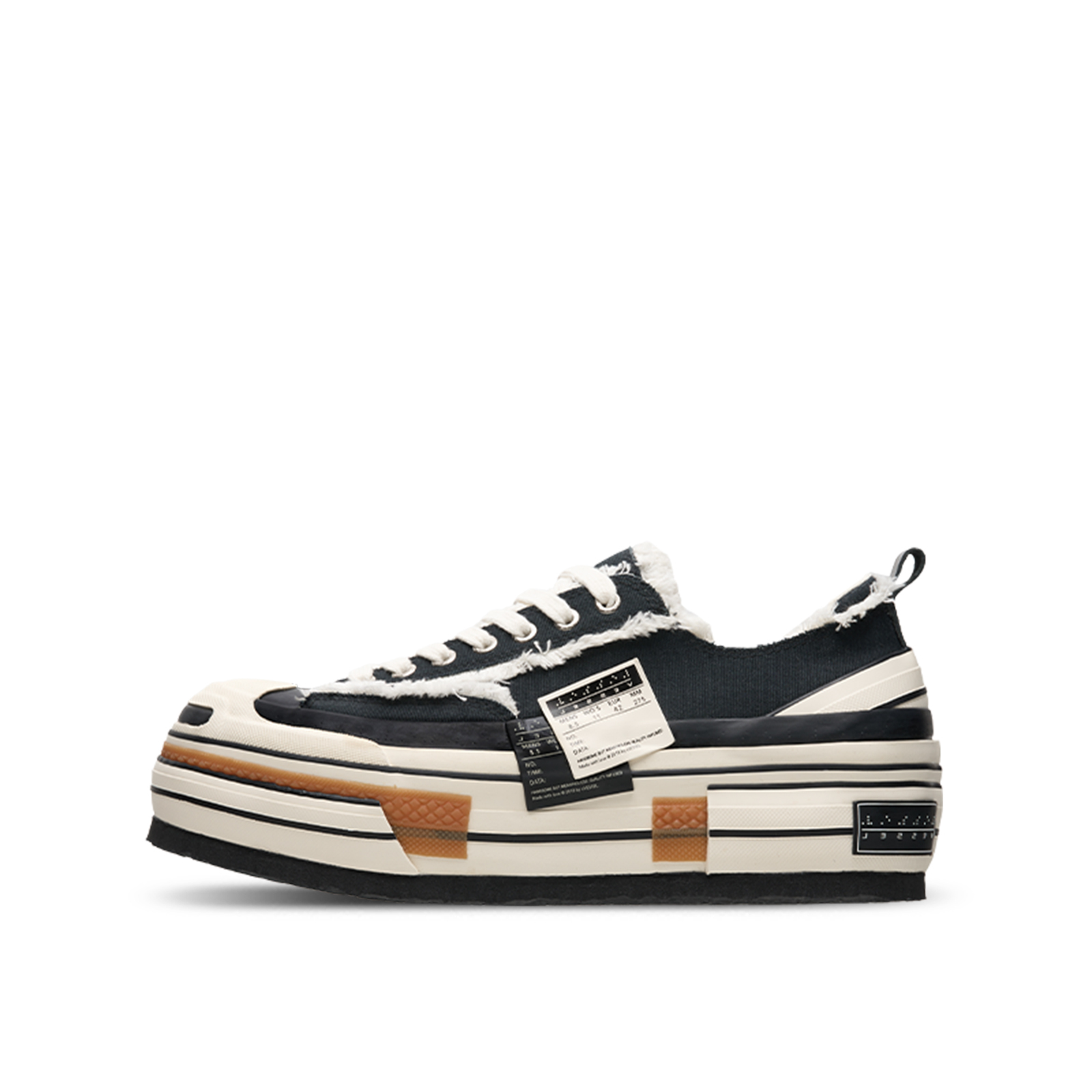 【代購】VESSEL Ladder Climbing Shoes Open Ended Smile Low top Skateboard Shoes Unisex Black F24X41B