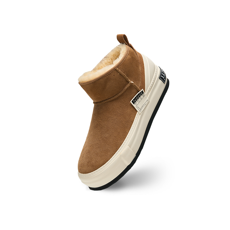 【代購】VESSEL Sheepskin, Fall Winter Thermal, Platform, Height Increasing, Shearling Fleece Lined Comfortable Casual Crew F24X54Y