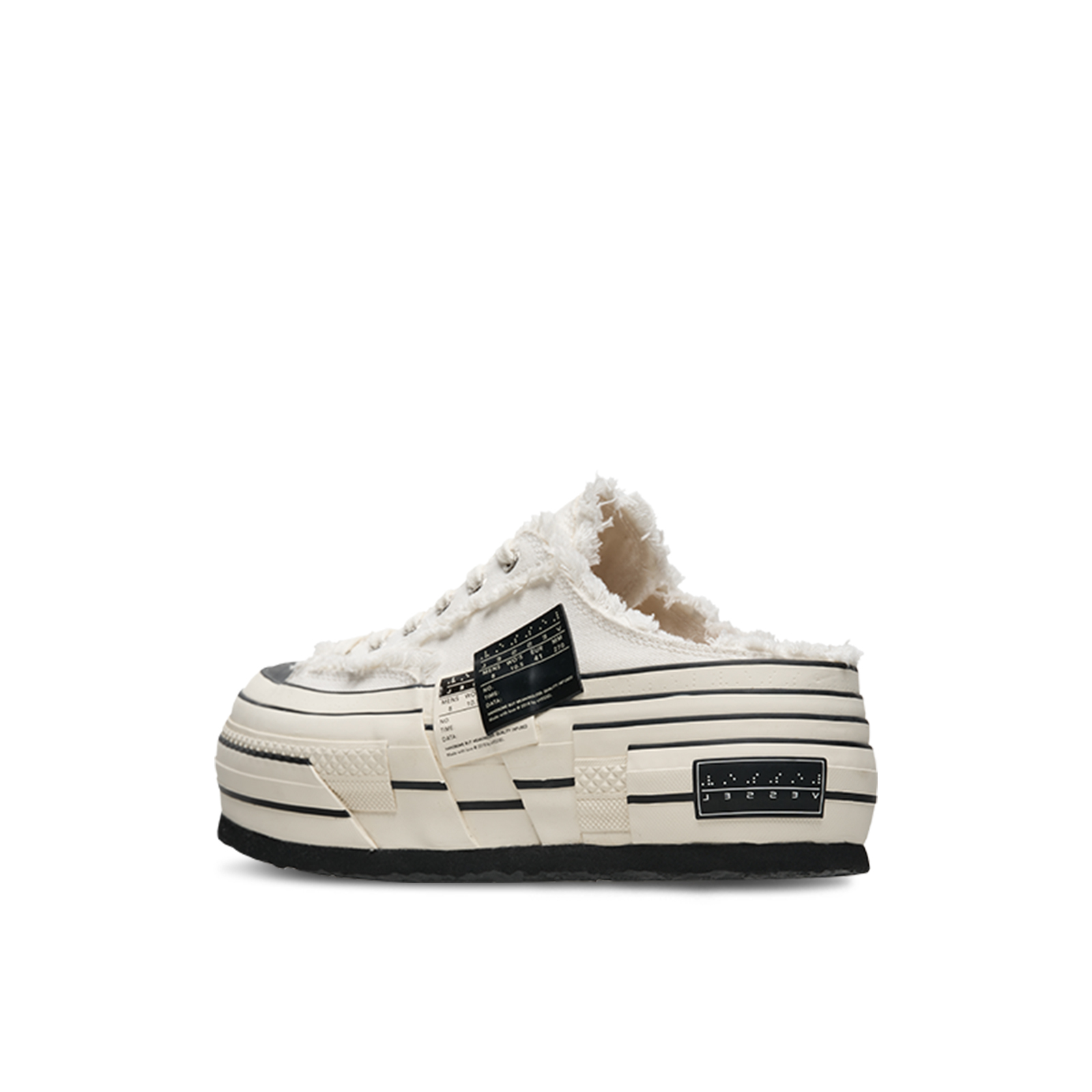 【代購】VESSEL Closed Toe Slippers Unisex White S24X39W