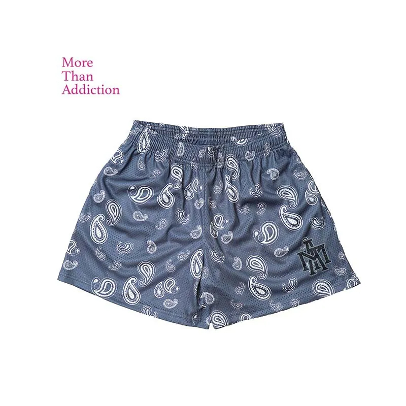MTA Paisley Pattern Short 變形蟲 單層網布 短褲 灰藍 MTA-53 [台灣現貨]