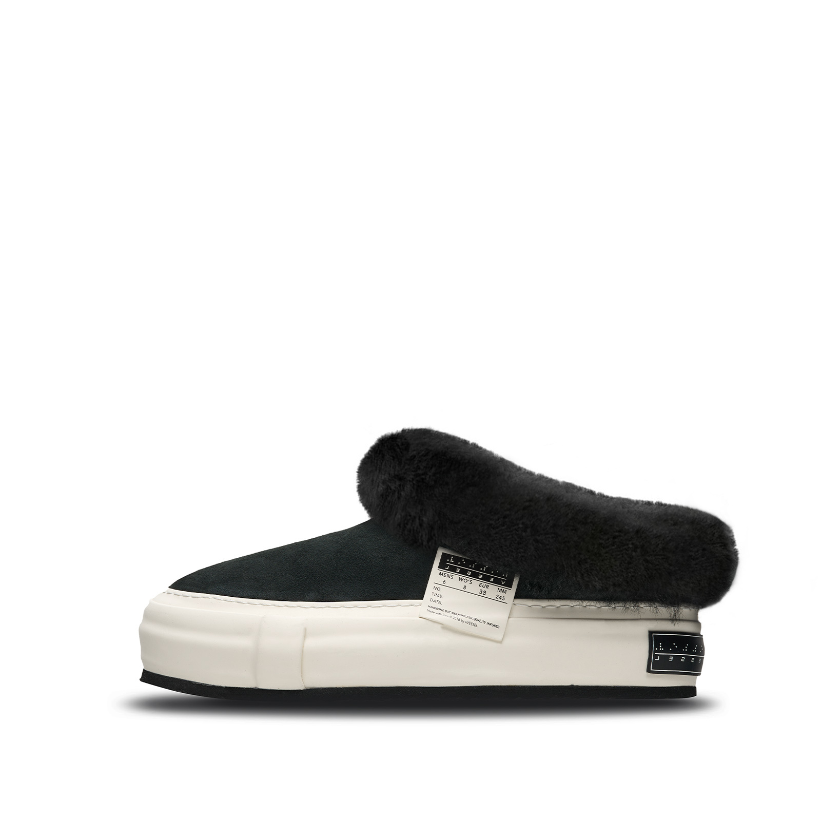 【代購】VESSEL Plush Slippers Casual Versatile Thickened And Fleece Lined Shearling Fall Winter Short Snow Boots Unisex F23X30
