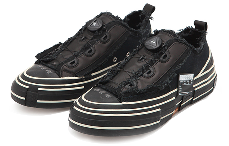 【代購】XVESSEL x Yohji Yamamoto G.O.P. Lows Slip Resistant Cushioning Low top Skateboard Shoes Unisex Black HN-E16-057-1
